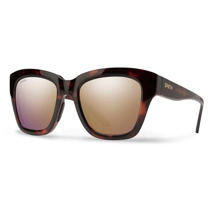 Smith Sway Sunglasses Tortoise/ChromaPop Polarized Rose Gold Mirror