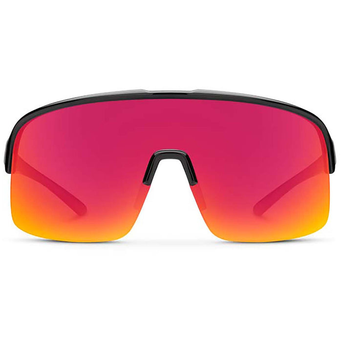 Suncloud Amplify Sunglasses Black/Polarized Red Mirror