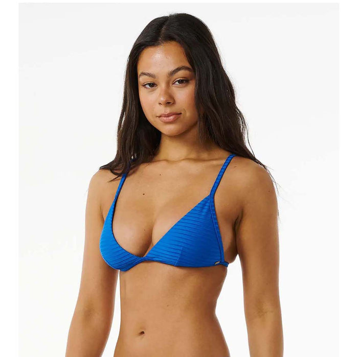 Rip Curl Premium Surf Fixed Tri Bikini Top - Women's Blue