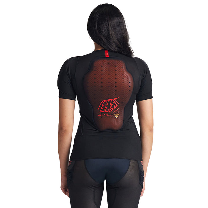 Troy Lee Designs Stage Ghost D3O Short-Sleeve Baselayer Black