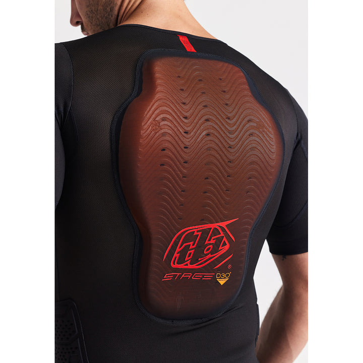 Troy Lee Designs Stage Ghost D3O Short-Sleeve Baselayer Black