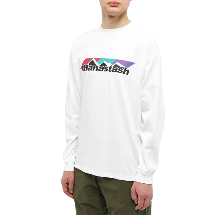 Manastash Poly Scheme Logo T-Shirt - Men's White