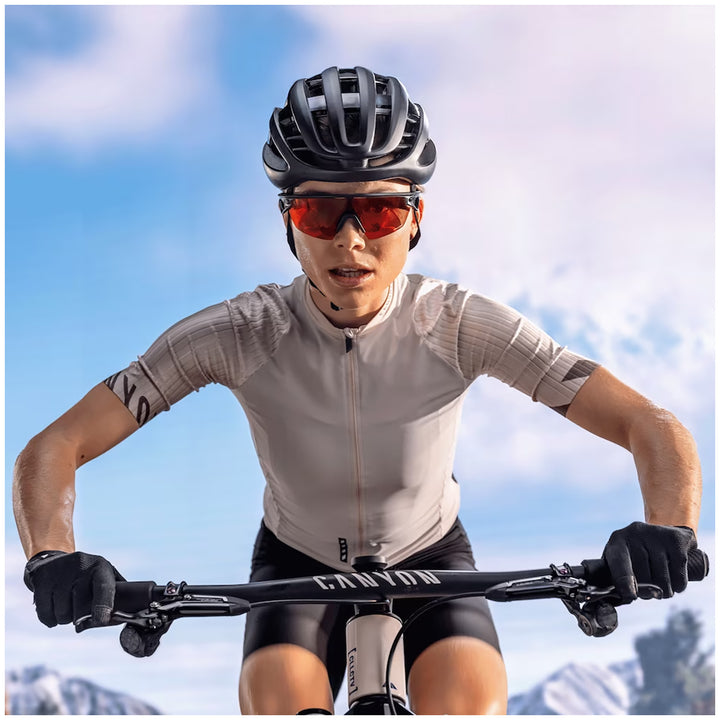 Oakley SPHAERA Sunglasses Matte Grey Smoke/Prizm Trail Torch