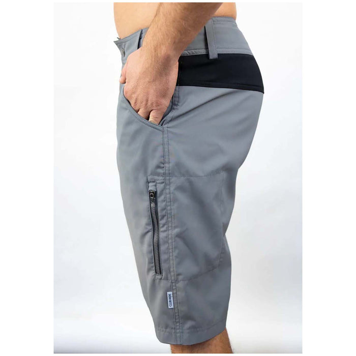 Club Ride Fuze Shorts with Gunslinger Chamois Grey