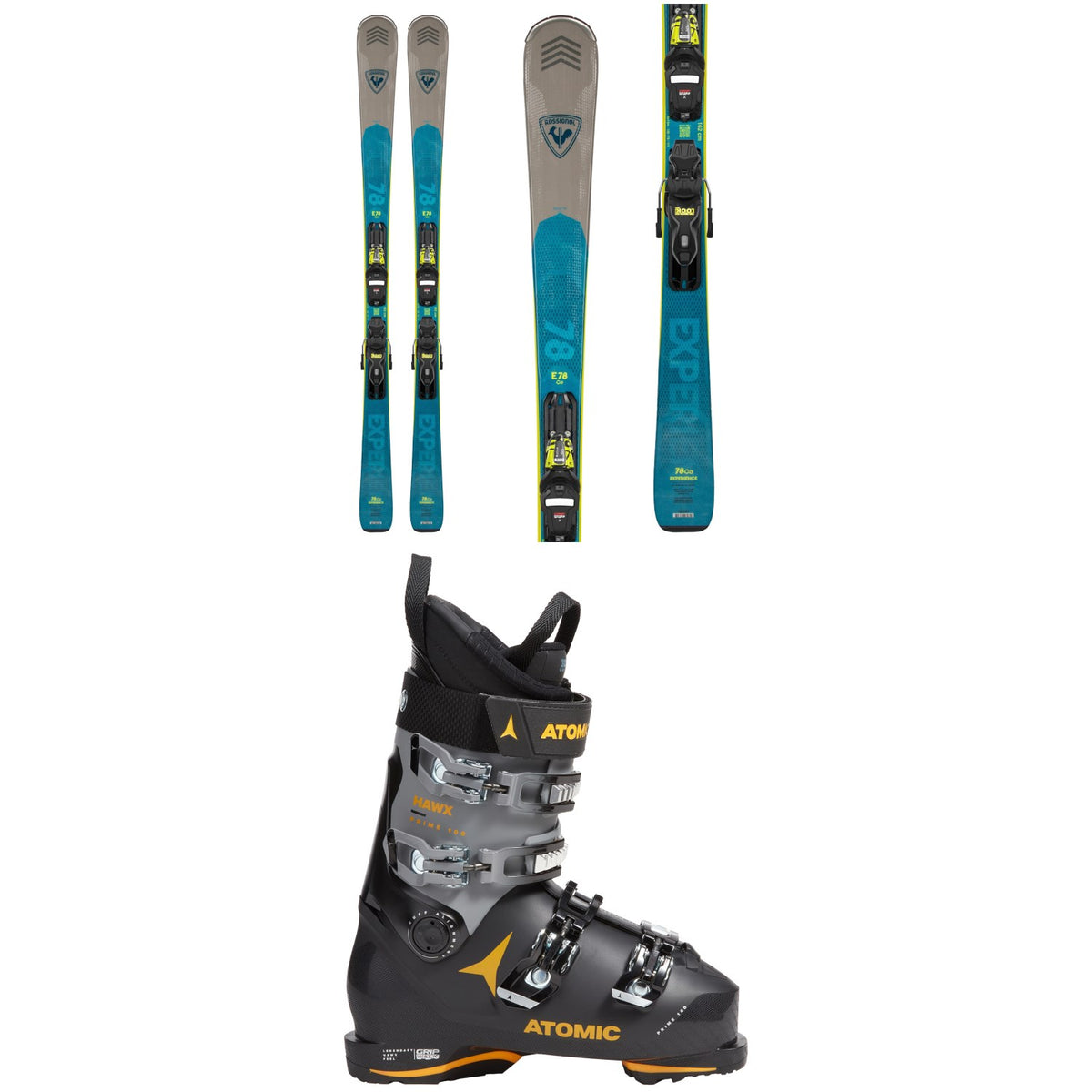 Rossignol Experience 78 CA Skis + Xpress 11 GW Bindings + Atomic Hawx Prime 100 GW Ski Boots 2024