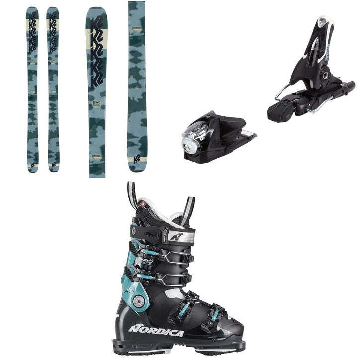 K2 Reckoner 92 W Skis + Look SPX 12 GW Ski Bindings + Nordica Promachine 95 Ski Boots - Women's 2024