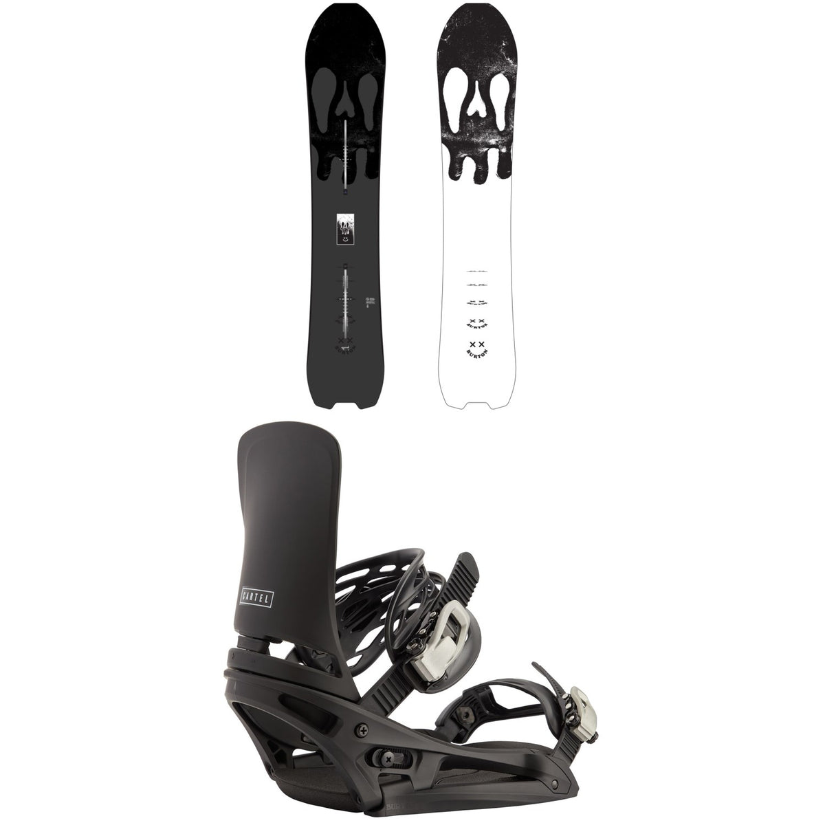 Burton Skeleton Key Snowboard + Cartel EST Snowboard Bindings