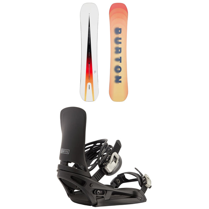 Burton Custom Flying V Snowboard + Cartel EST Snowboard Bindings