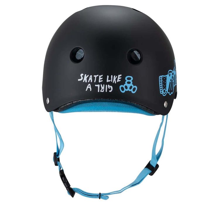 Triple 8 The Certfied Sweatsaver Skateboard Helmet Skate Like A Girl