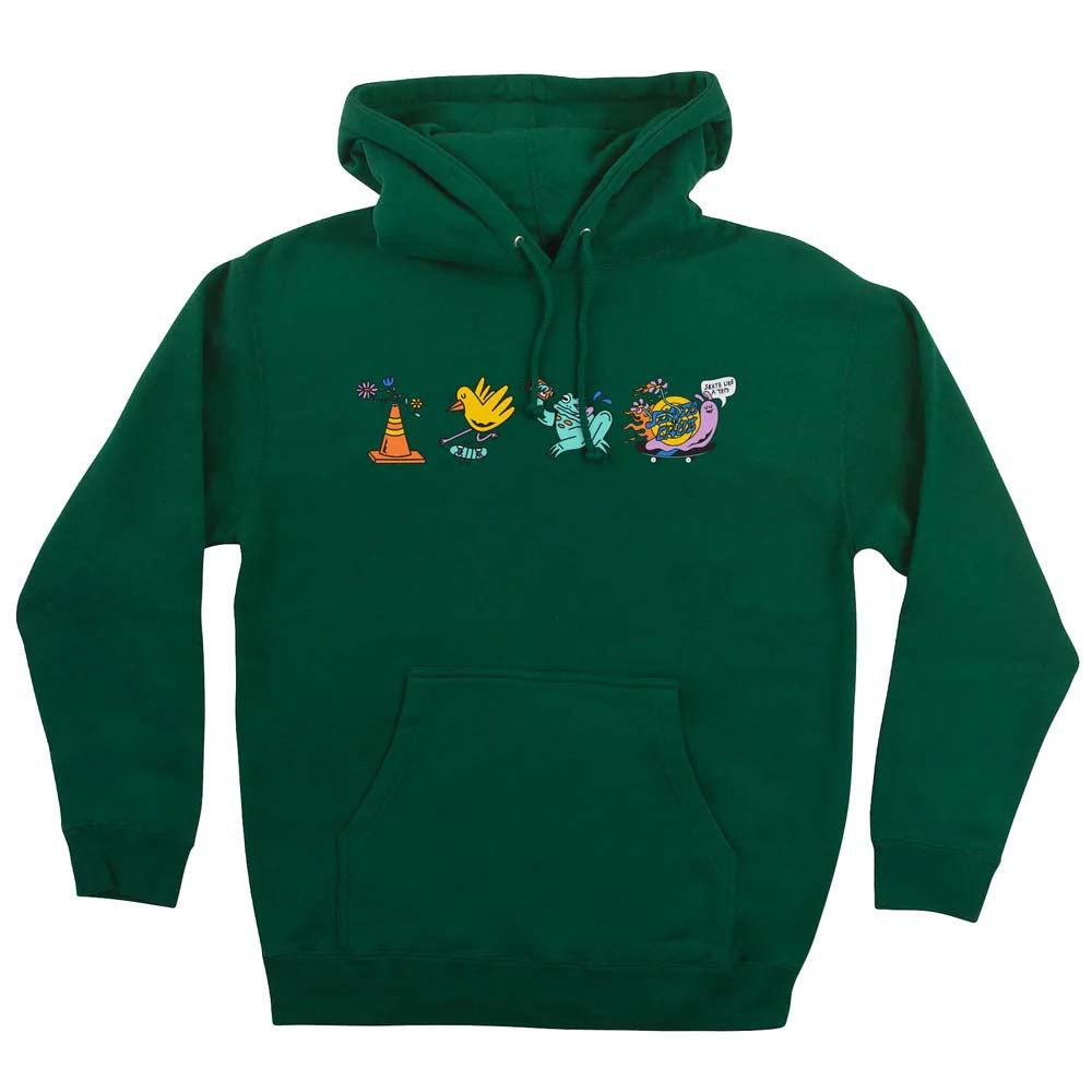Santa Cruz Skateboards Skate Like A Girl Hoodie - Unisex Alpine Green