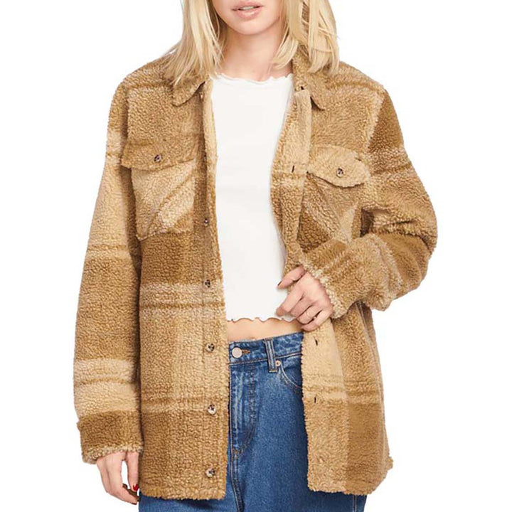 Volcom Silent Sherpa Jacket - Women's Mushroom