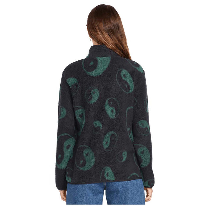 Volcom Pheelin It Mock Neck Fleece - Women's Black Combo