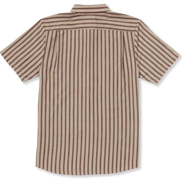 Volcom Arvostripe Woven Short-Sleeve Shirt - Men's Light Khaki