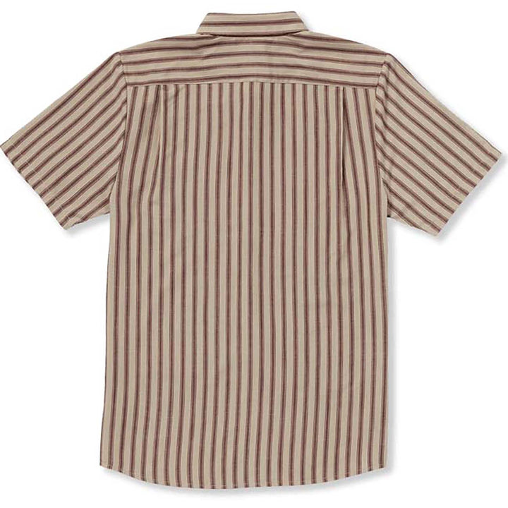 Volcom Arvostripe Woven Short-Sleeve Shirt - Men's Light Khaki