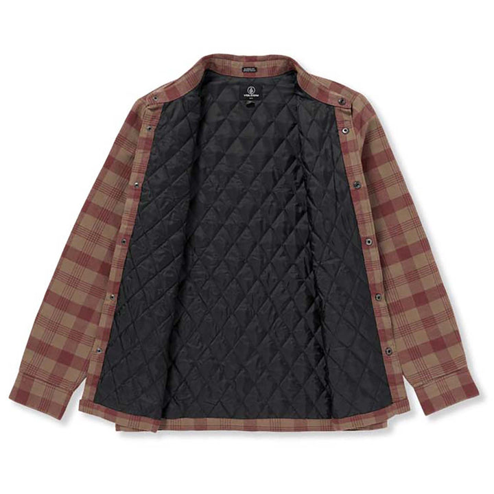 Volcom Stradostone Lined Short-Sleeve Shirt - Men's Teak