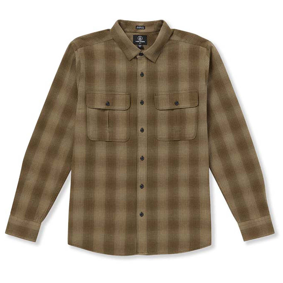 Volcom Shadowstone Long-Sleeve Flannel - Men's Dark Earth