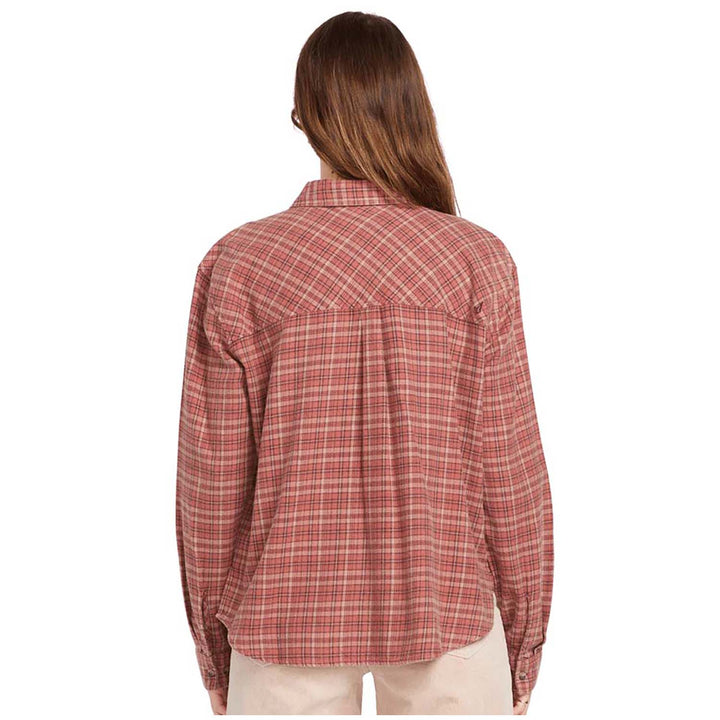 Volcom Plaid To Meet U 2 Long-Sleeve Shirt - Women's Chestnut Brown