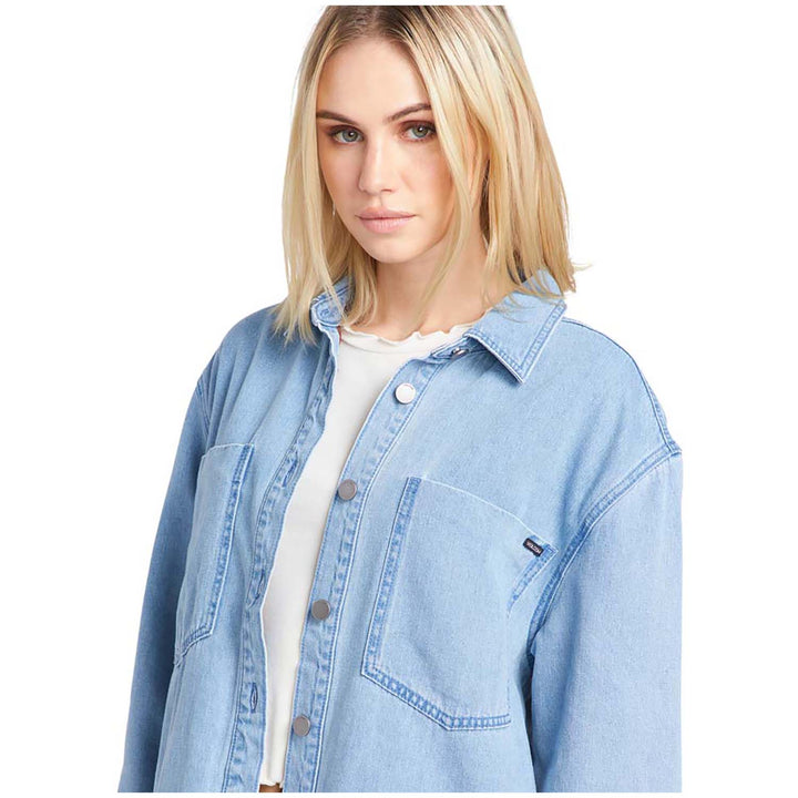 Volcom Chill Trap Shacket - Women's China Blue