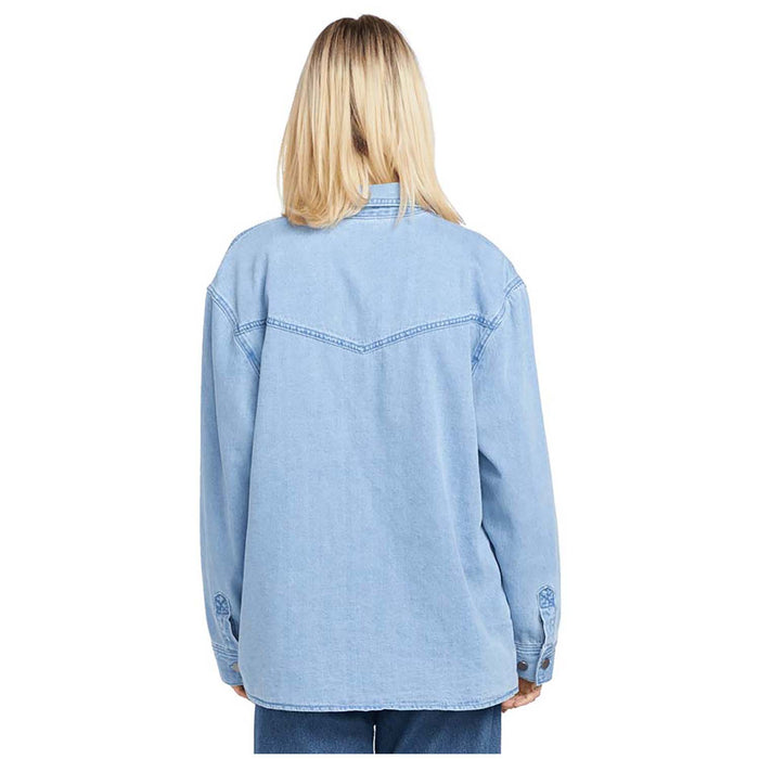 Volcom Chill Trap Shacket - Women's China Blue