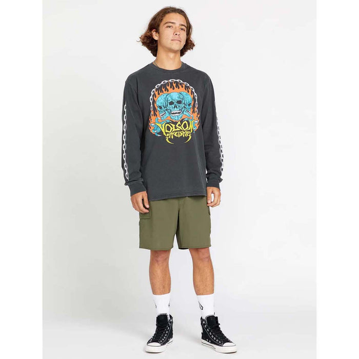 Volcom Hot Headed Long-Sleeve T-Shirt - Men's Stealth