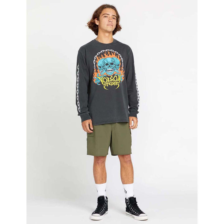 Volcom Hot Headed Long-Sleeve T-Shirt - Men's Stealth
