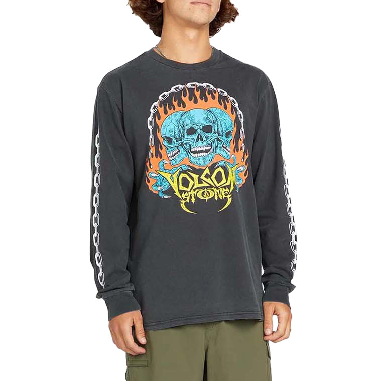 Volcom Hot Headed Long-Sleeve T-Shirt - Men's Stealth