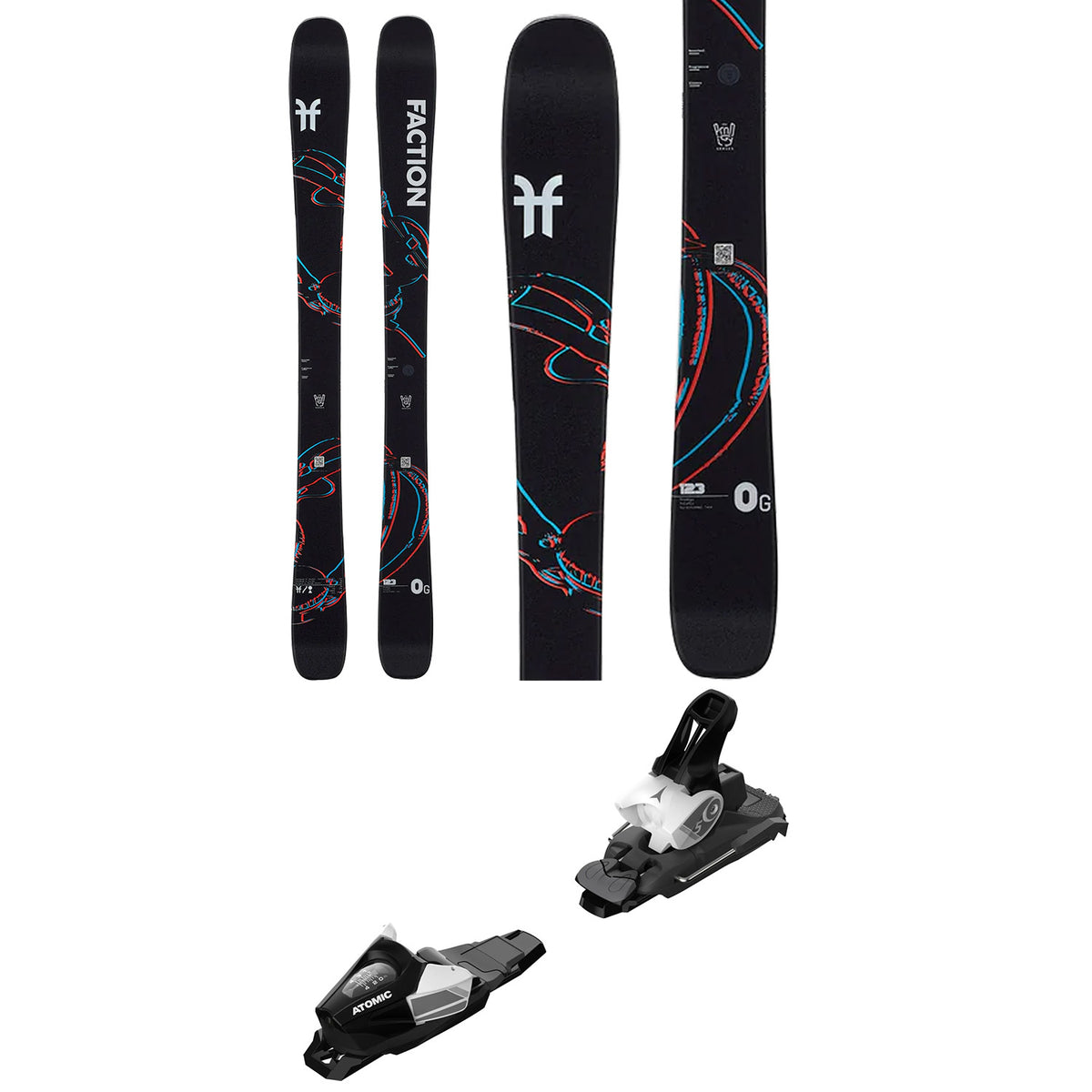 Faction Prodigy 0 Grom Skis + C5 GW Ski Bindings - Kids' 2024