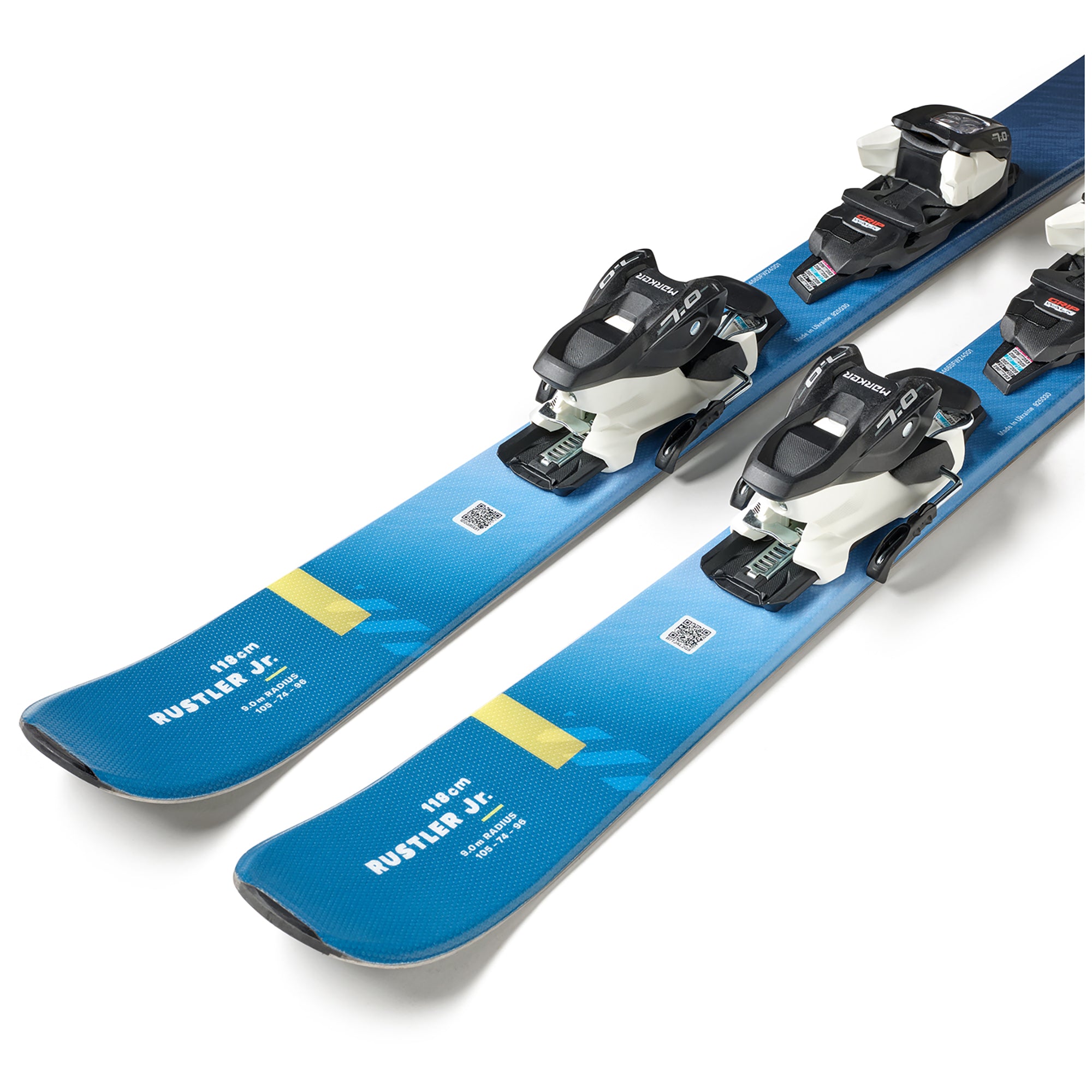 Blizzard Rustler Twin Jr Skis + 4.5 FDT WB Bindings - Kids' 2026 – evo