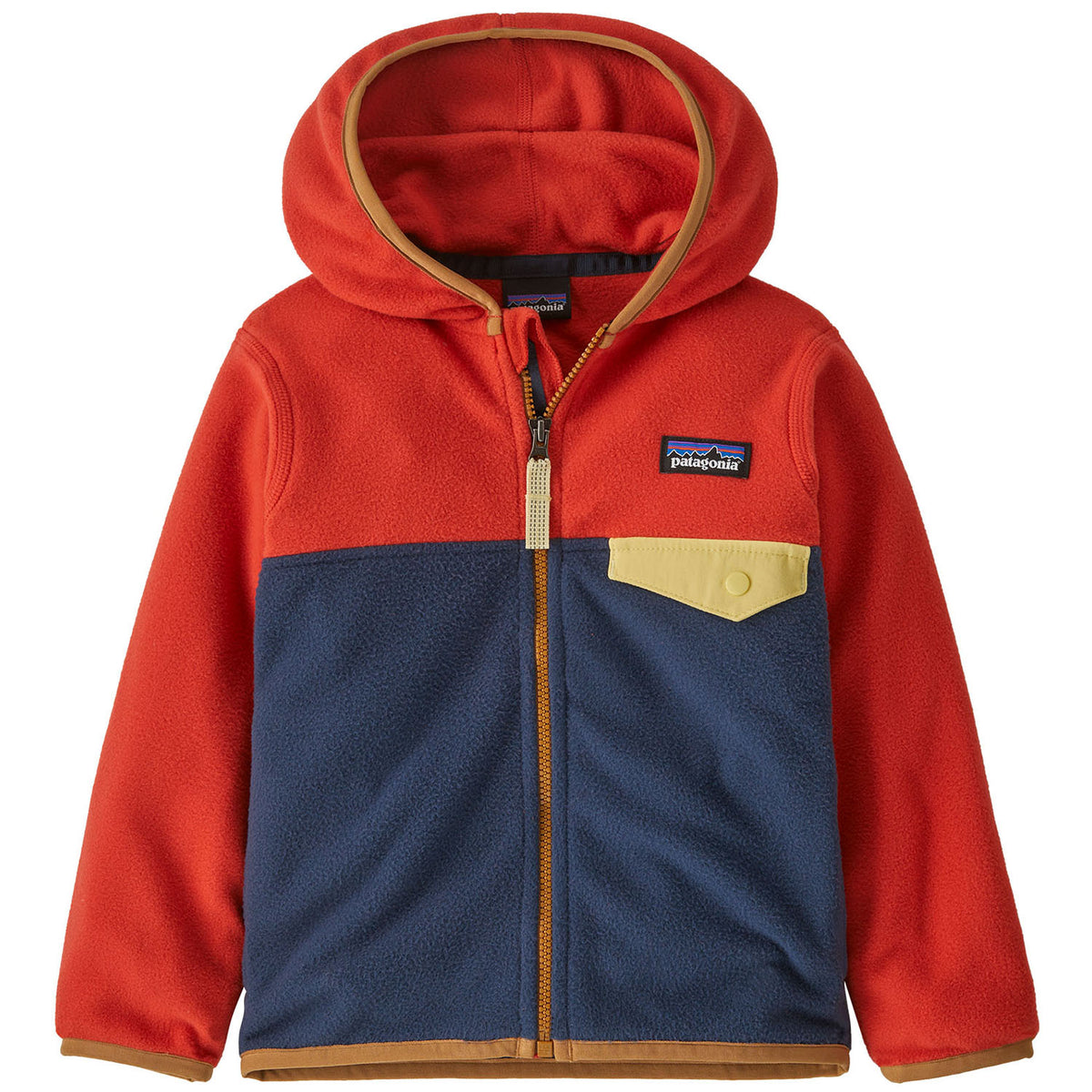 Patagonia Micro D Snap-T Jacket - Toddlers' New Navy/Madder Red