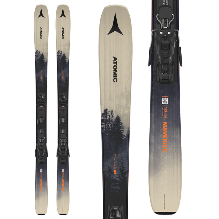 Atomic Maverick 84 Skis + M 10 GW Ski Bindings 2025