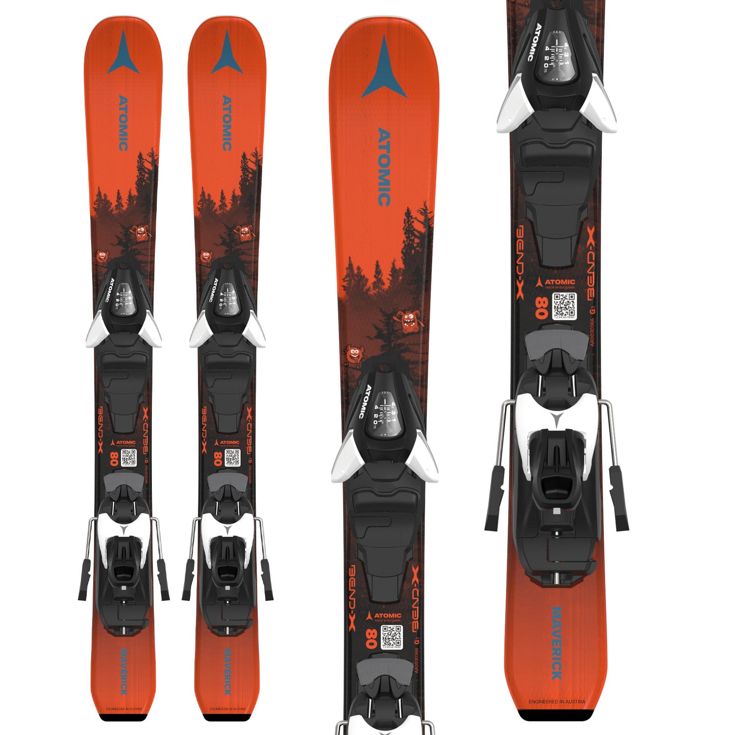 Atomic Maverick Jr Skis + C5 GW Ski Bindings - Kids' 2026 – evo