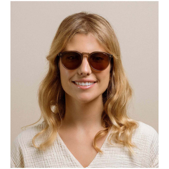 RAEN Remmy 52 Sunglasses Ghost/Vibrant Brown Polarized