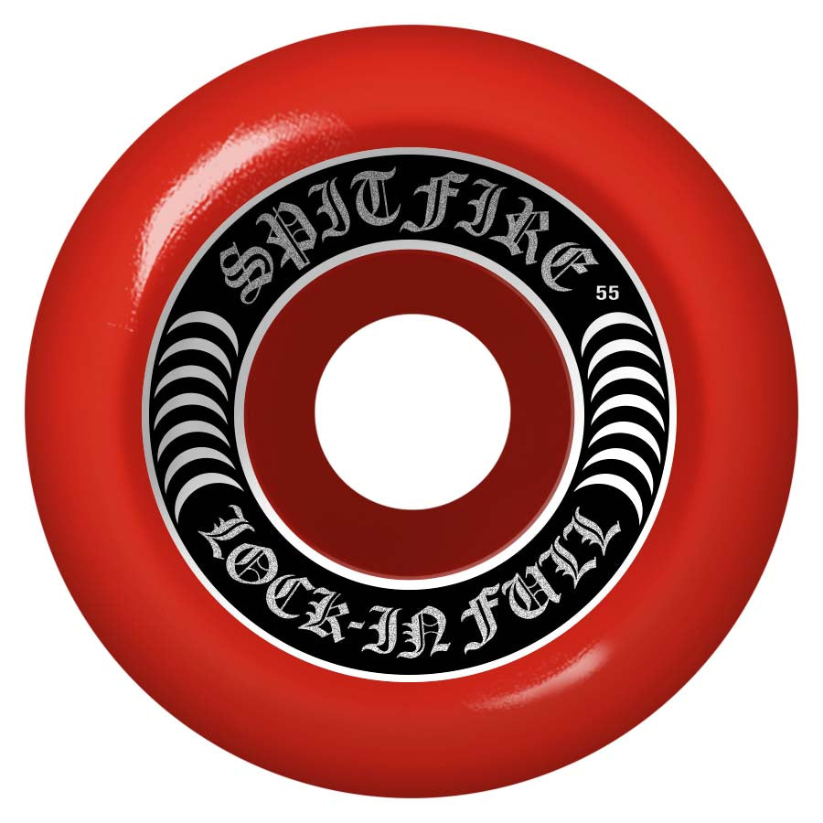 Spitfire Formula Four 99d Red Lock In Full Skateboard Wheels
