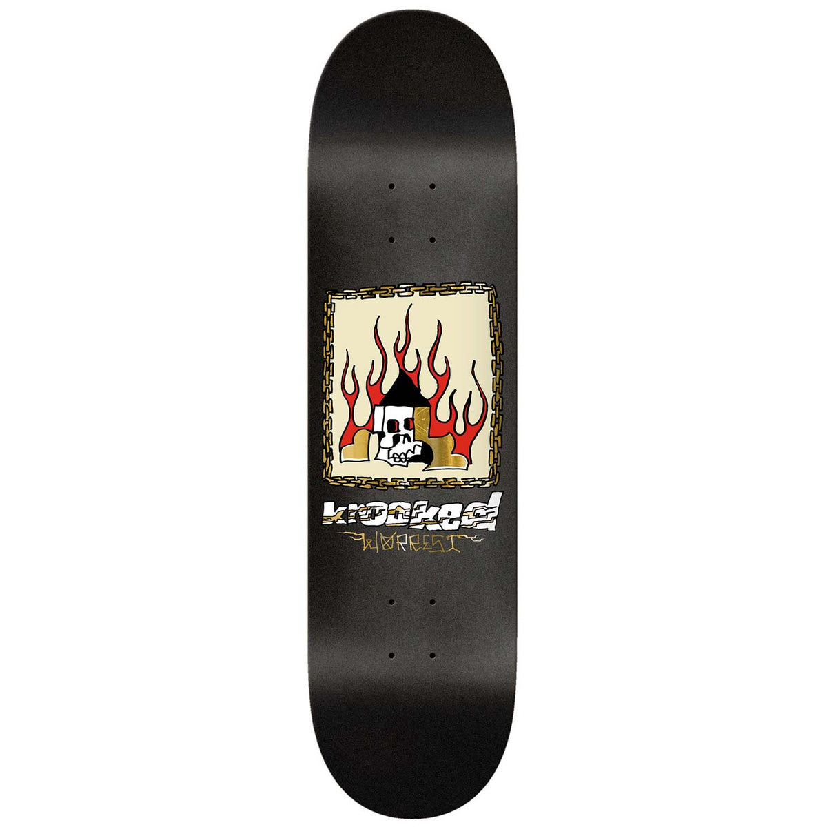 Krooked Worrest Chain Frame Twin Tail 8.3 Skateboard Deck