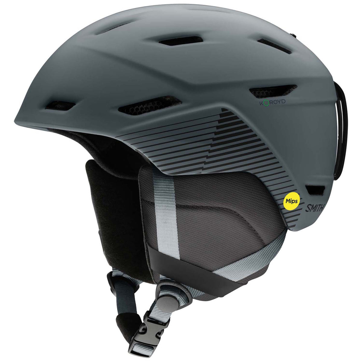 Smith Mission MIPS Helmet Matte Slate Stripes