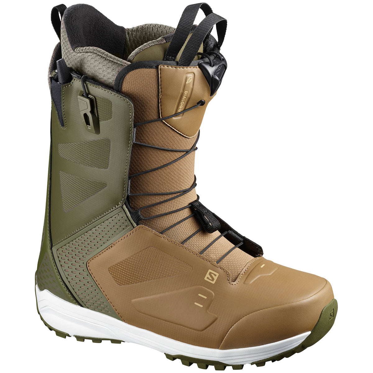 Salomon Dialogue Wide Snowboard Boots 2021 Olive Night/Otter