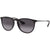 Ray Ban Erika 54 Sunglasses - Women's Rubber Black/Light Grey Gradient Grey