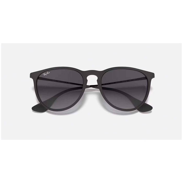 Ray Ban Erika 54 Sunglasses - Women's Rubber Black/Light Grey Gradient Grey