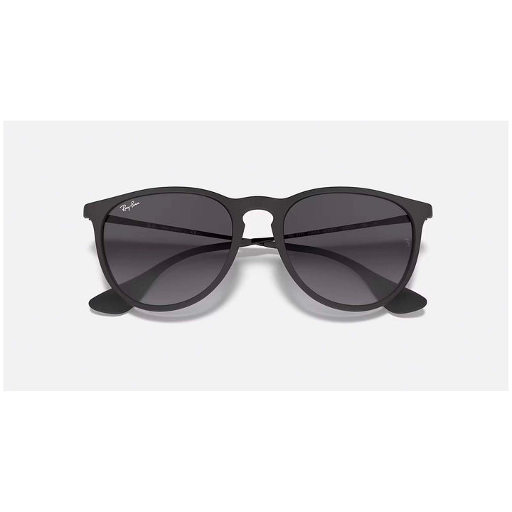 Ray Ban Erika 54 Sunglasses - Women's Rubber Black/Light Grey Gradient Grey