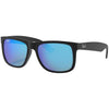 Black Rubber/Blue Mirror