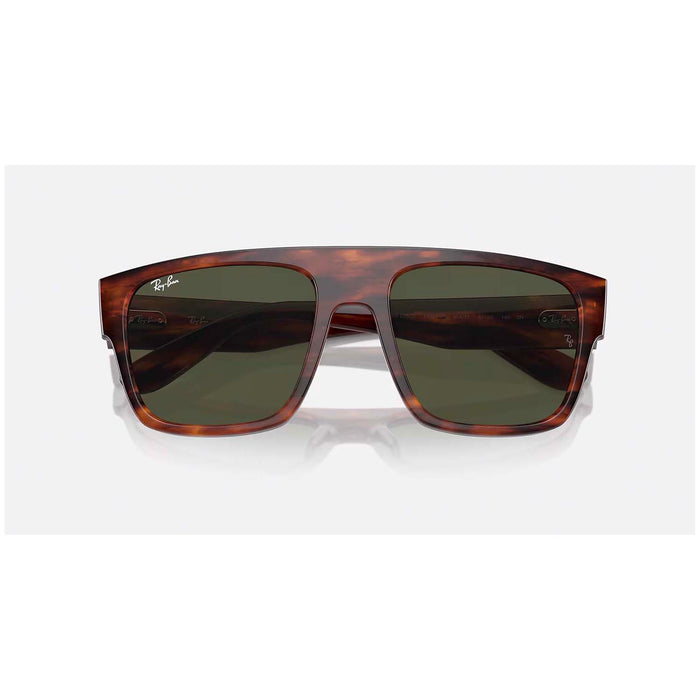 Ray Ban Drifter 57 Sunglasses Striped Havana/Green