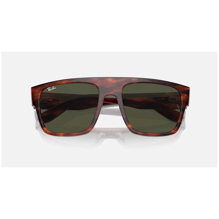 Ray Ban Drifter 57 Sunglasses Striped Havana/Green