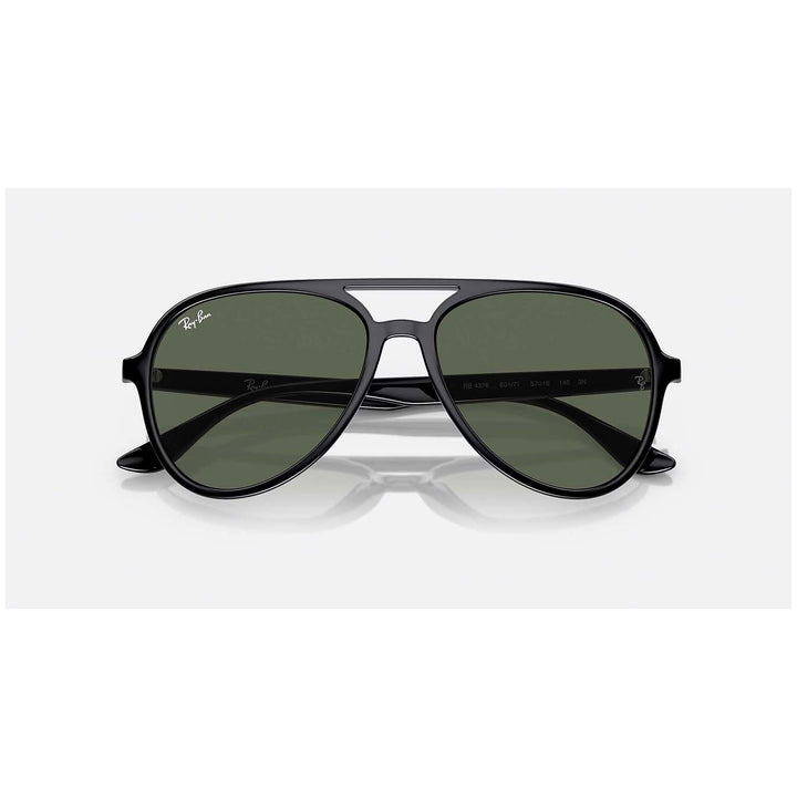 Ray Ban RB4376 57 Sunglasses Black/Dark Green