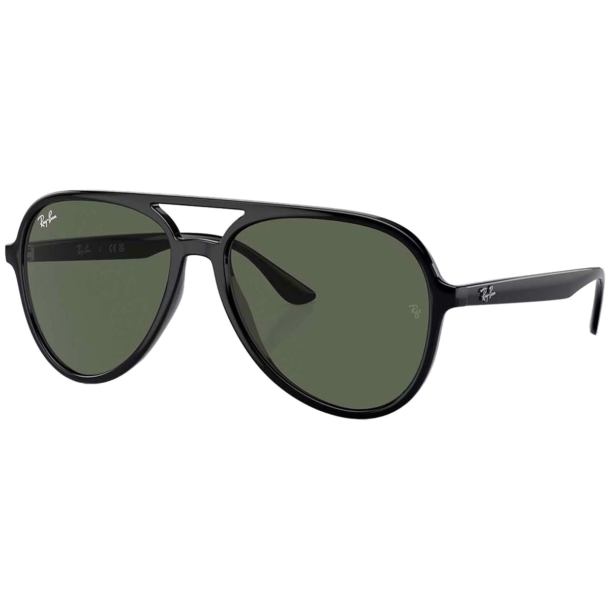 Ray Ban RB4376 57 Sunglasses Black/Dark Green