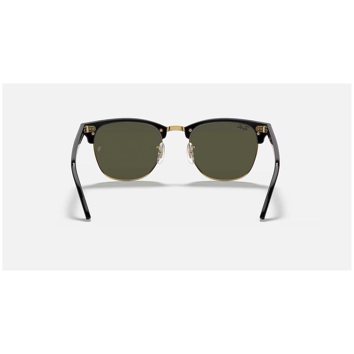 Ray Ban New Clubmaster 53 Sunglasses Black On Arista/Green