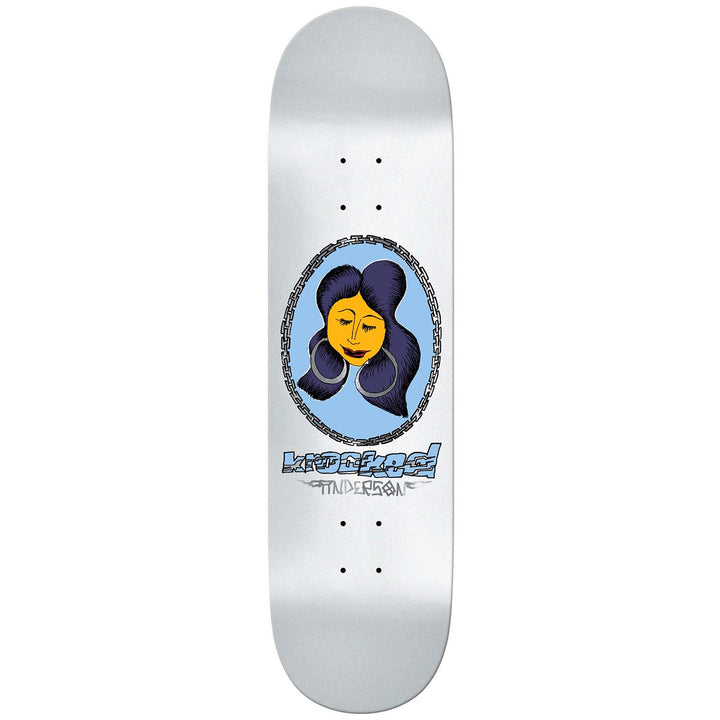 Krooked Manderson Chain Frame White 8.38 Skateboard Deck