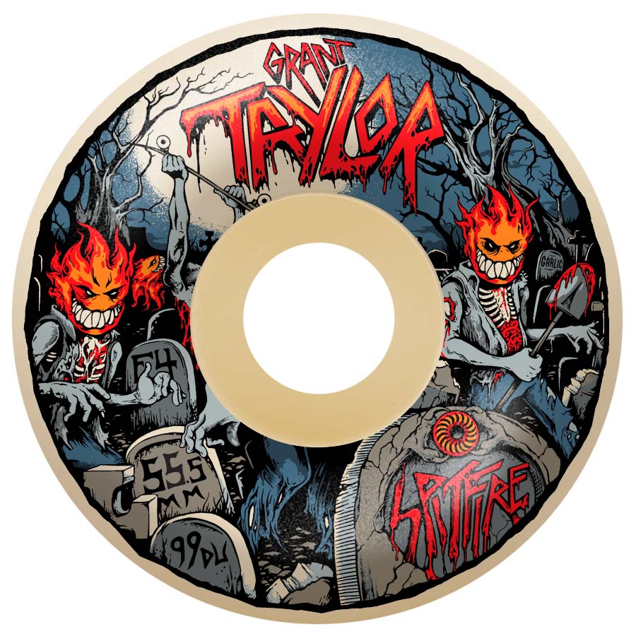 Spitfire Formula Four 99a Grant Taylor Undead Radials Skateboard Wheels