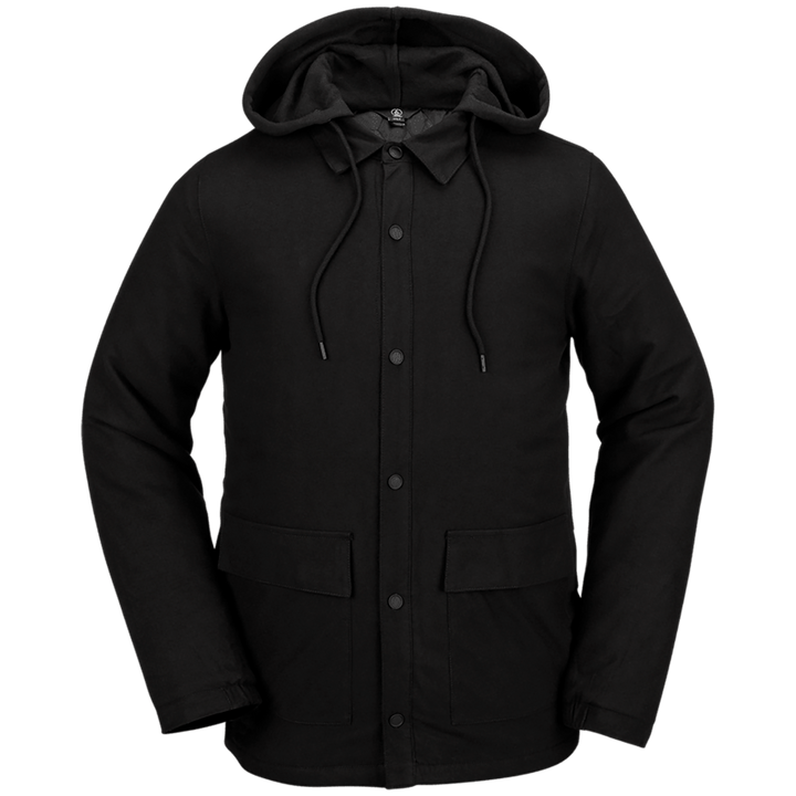 Volcom Insulated Riding Flannel Jacket - Men's Black
