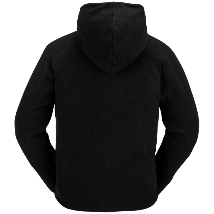 Volcom Polar Fleece Hooded 1/2 Zip Midlayer - Men's Black
