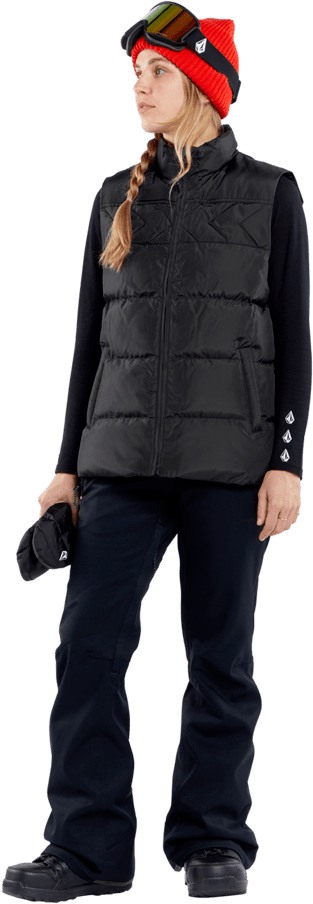 Volcom Stone Castine Puff Vest - Women's Black